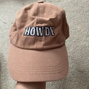 light brown HOWDY hat